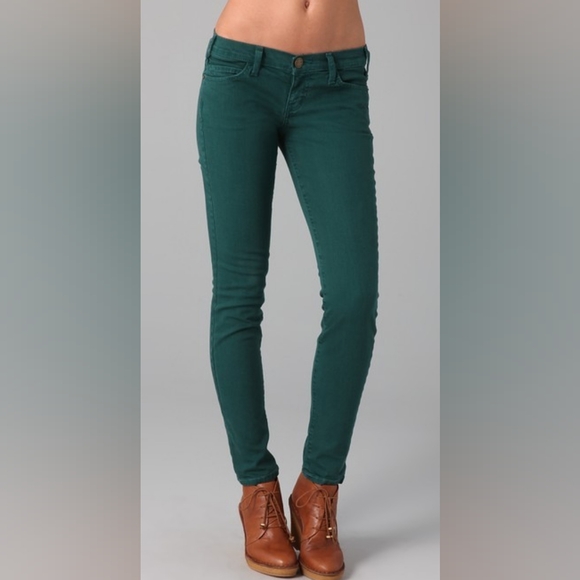 Current/Elliott Green Skinny Jeans - Picture 1 of 6